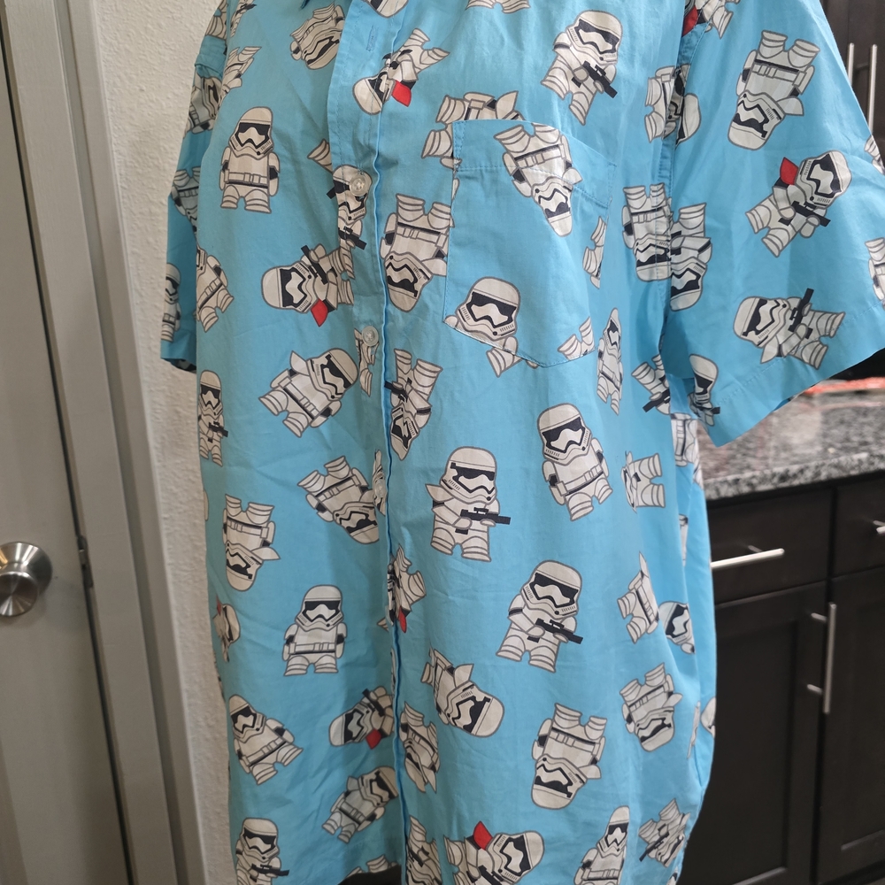 Star Wars Stormtrooper Men's Pajama Top - Blue